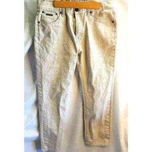 Mens U.S Polo Assn Slim Skinny Jeans 34 x 30  Beige Pockets Denim Khaki pants